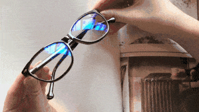 Blue light protection layer,The lenses in my prescription glasses are slightly yellow, eyerim blog